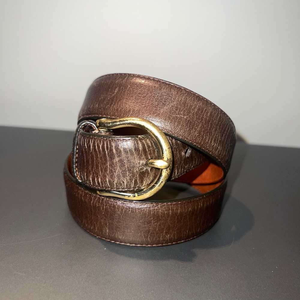Coach leather belt made in Italy mens 37”